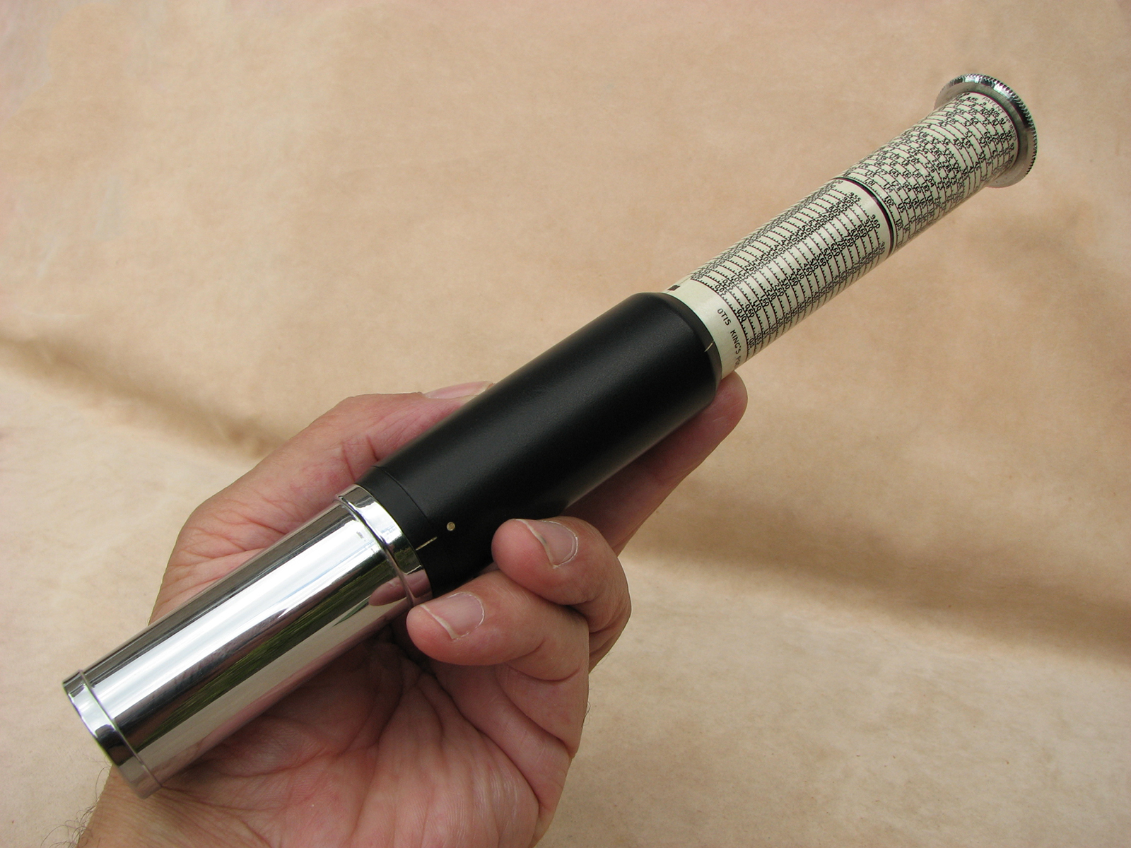 Fowler's Jubilee Magnum Extra Long Scale calculator in presentation case